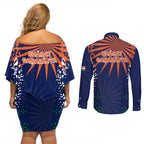 india-cricket-2023-couples-matching-off-shoulder-short-dress-and-long-sleeve-button-shirts-bharat-simple-flag-style