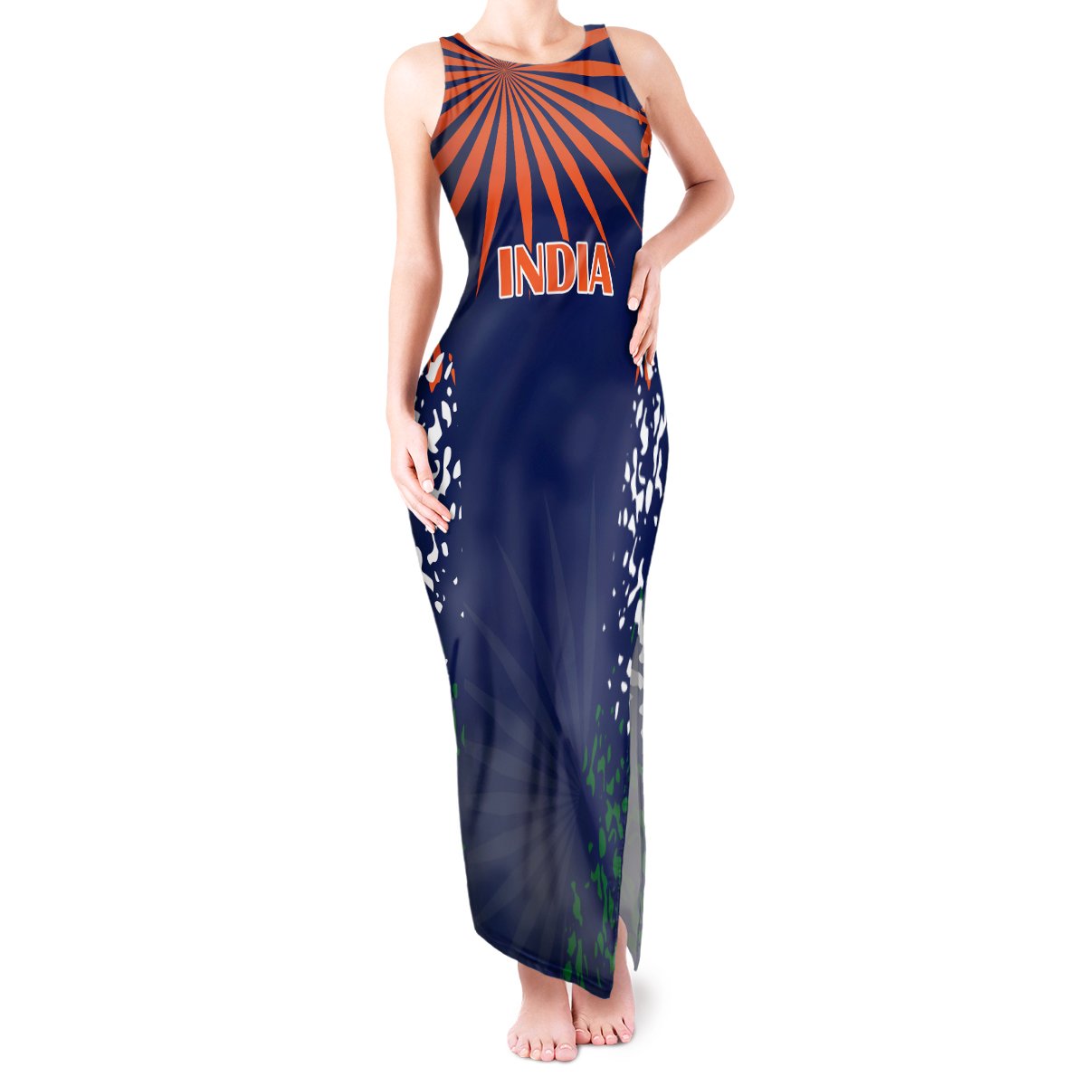 india-cricket-2023-tank-maxi-dress-bharat-simple-flag-style