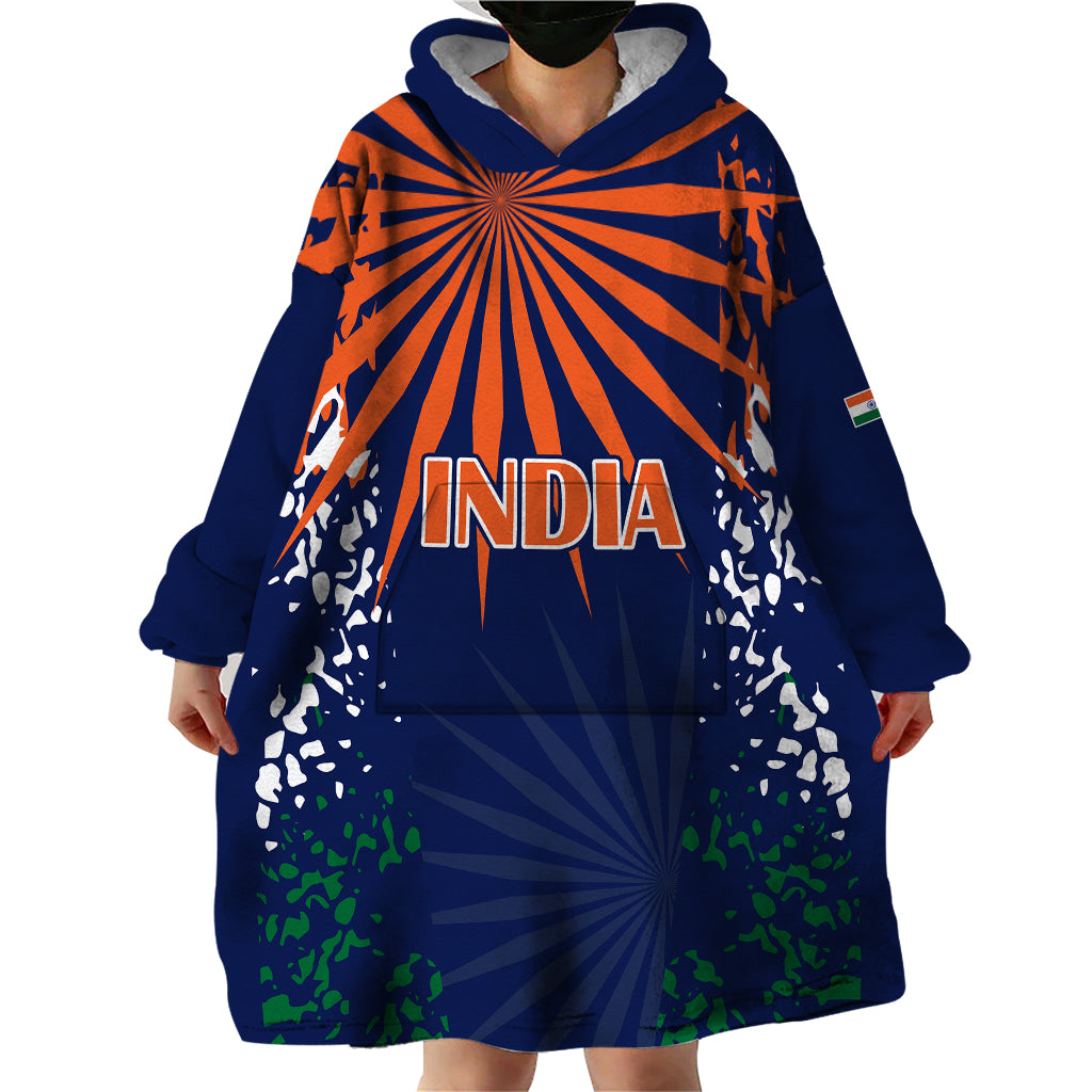 india-cricket-2023-wearable-blanket-hoodie-bharat-simple-flag-style