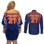 custom-india-cricket-2023-couples-matching-off-shoulder-short-dress-and-long-sleeve-button-shirts-bharat-simple-flag-style
