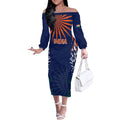custom-india-cricket-2023-off-the-shoulder-long-sleeve-dress-bharat-simple-flag-style