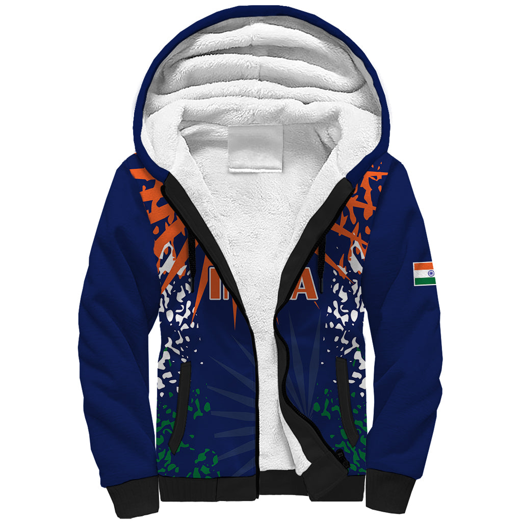 custom-india-cricket-2023-sherpa-hoodie-bharat-simple-flag-style