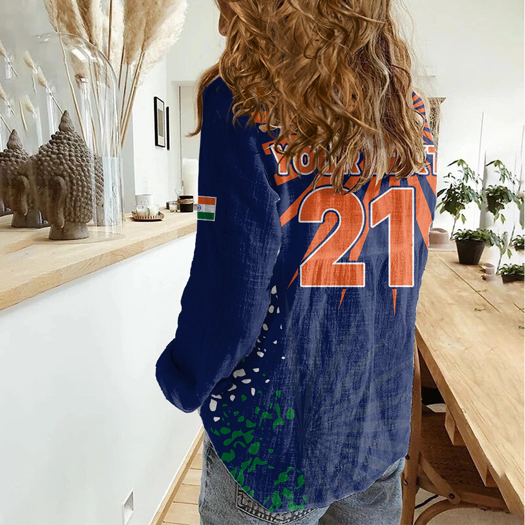 custom-india-cricket-2023-women-casual-shirt-bharat-simple-flag-style