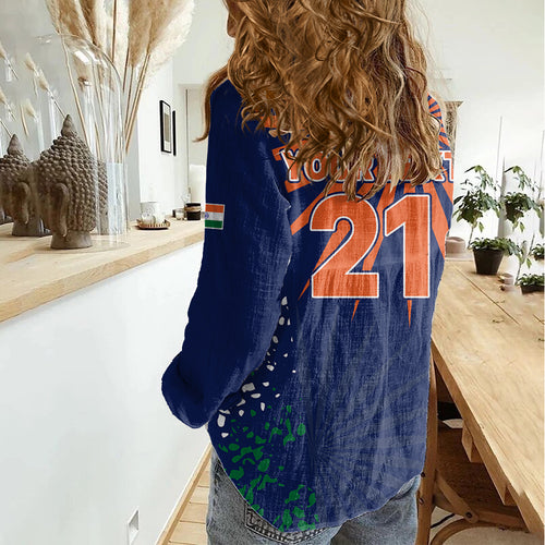 custom-india-cricket-2023-women-casual-shirt-bharat-simple-flag-style
