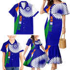 india-cricket-family-matching-mermaid-dress-and-hawaiian-shirt-men-in-blue-world-cup-2023-bharat-flag-style