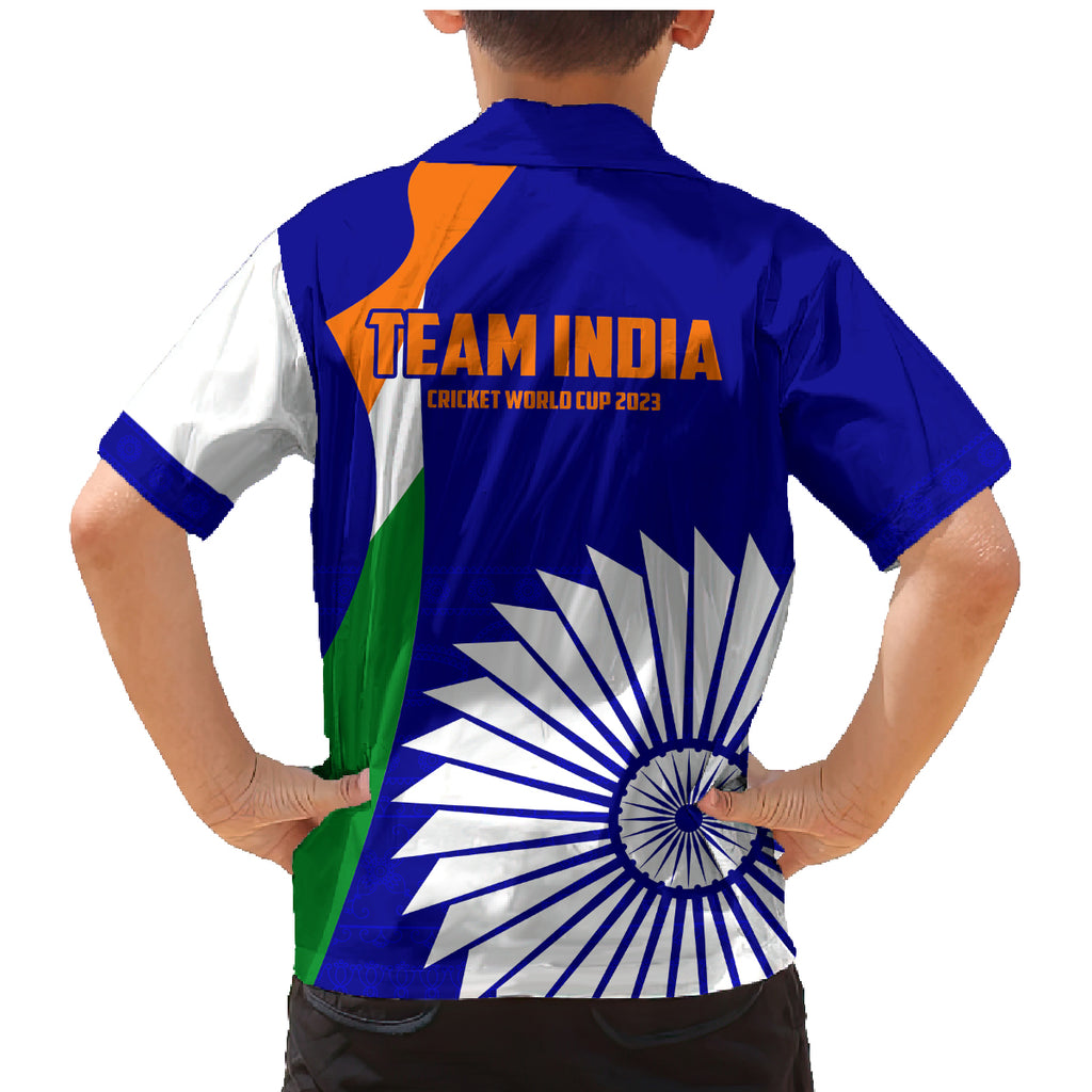 india-cricket-family-matching-mermaid-dress-and-hawaiian-shirt-men-in-blue-world-cup-2023-bharat-flag-style