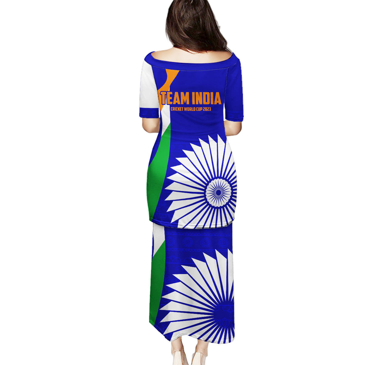 india-cricket-family-matching-puletasi-dress-and-hawaiian-shirt-men-in-blue-world-cup-2023-bharat-flag-style
