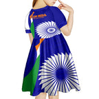 india-cricket-kid-short-sleeve-dress-men-in-blue-world-cup-2023-bharat-flag-style