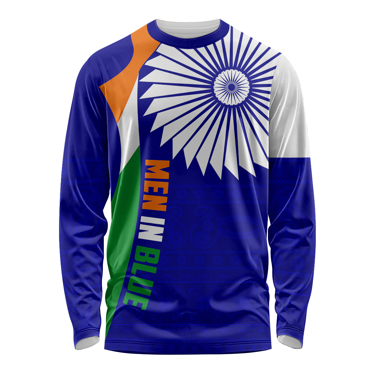 india-cricket-long-sleeve-shirt-men-in-blue-world-cup-2023-bharat-flag-style