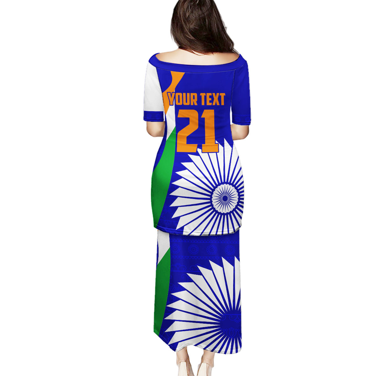 custom-india-cricket-family-matching-puletasi-dress-and-hawaiian-shirt-men-in-blue-world-cup-2023-bharat-flag-style