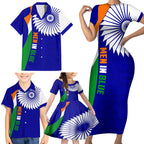 custom-india-cricket-family-matching-short-sleeve-bodycon-dress-and-hawaiian-shirt-men-in-blue-world-cup-2023-bharat-flag-style