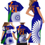 custom-india-cricket-family-matching-short-sleeve-bodycon-dress-and-hawaiian-shirt-men-in-blue-world-cup-2023-bharat-flag-style
