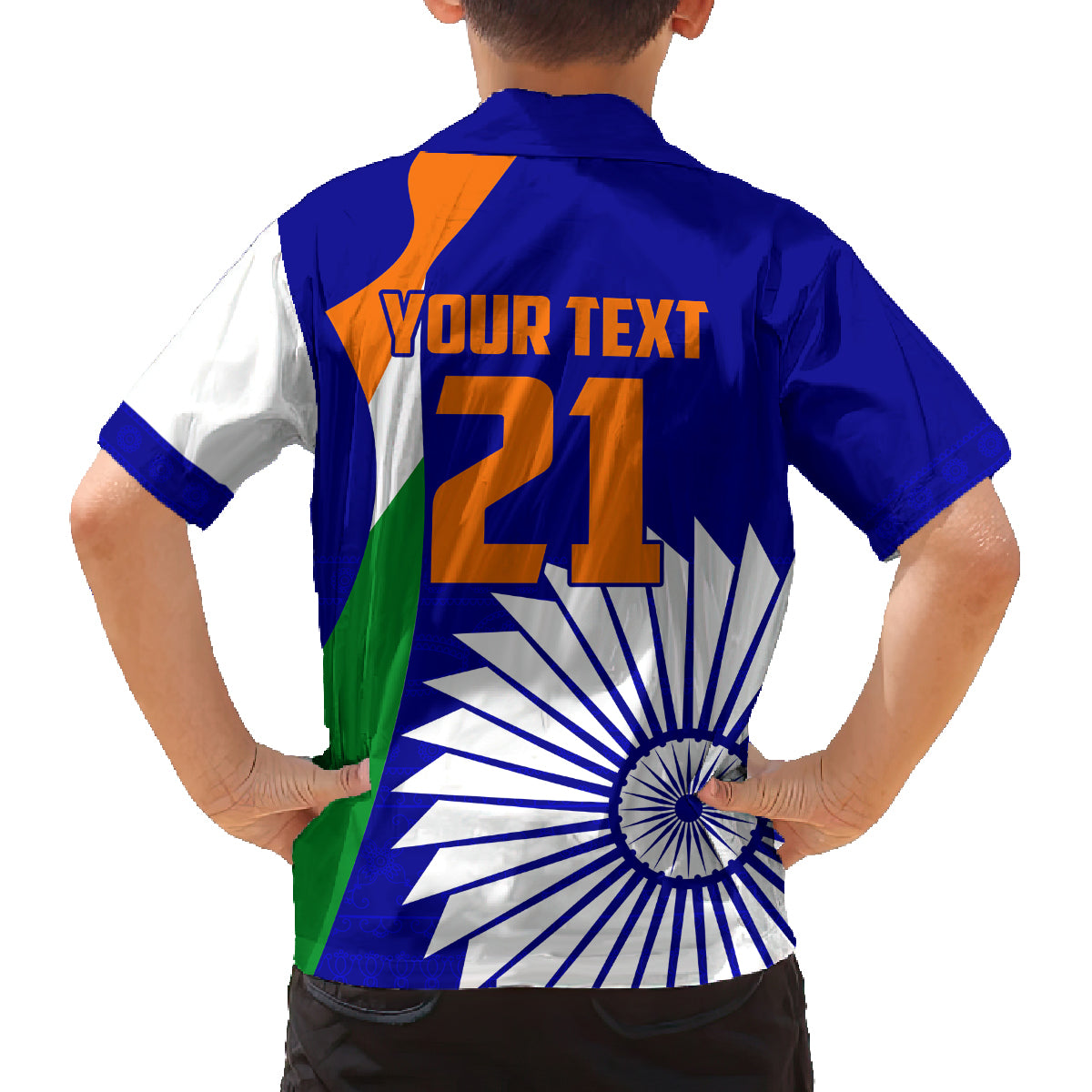 custom-india-cricket-family-matching-tank-maxi-dress-and-hawaiian-shirt-men-in-blue-world-cup-2023-bharat-flag-style