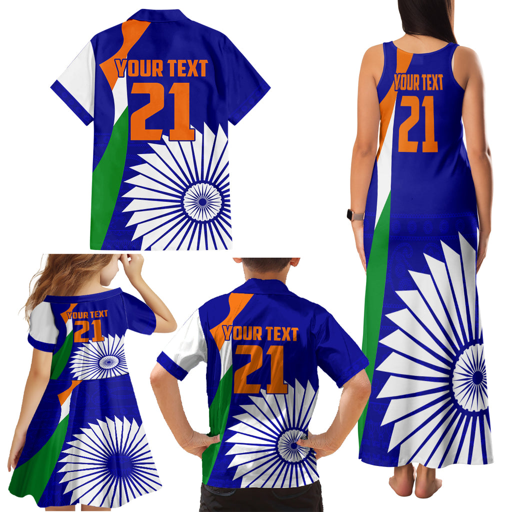 custom-india-cricket-family-matching-tank-maxi-dress-and-hawaiian-shirt-men-in-blue-world-cup-2023-bharat-flag-style