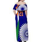 custom-india-cricket-off-shoulder-maxi-dress-men-in-blue-world-cup-2023-bharat-flag-style