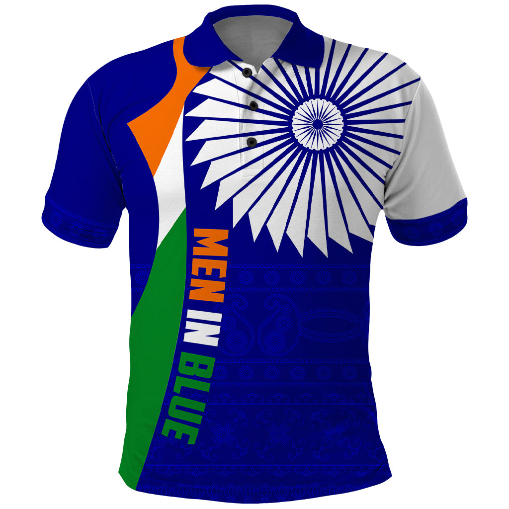 custom-india-cricket-polo-shirt-men-in-blue-world-cup-2023-bharat-flag-style