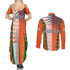 personalised-india-couples-matching-summer-maxi-dress-and-long-sleeve-button-shirts-raising-sun-indian-pattern-mandala-murals