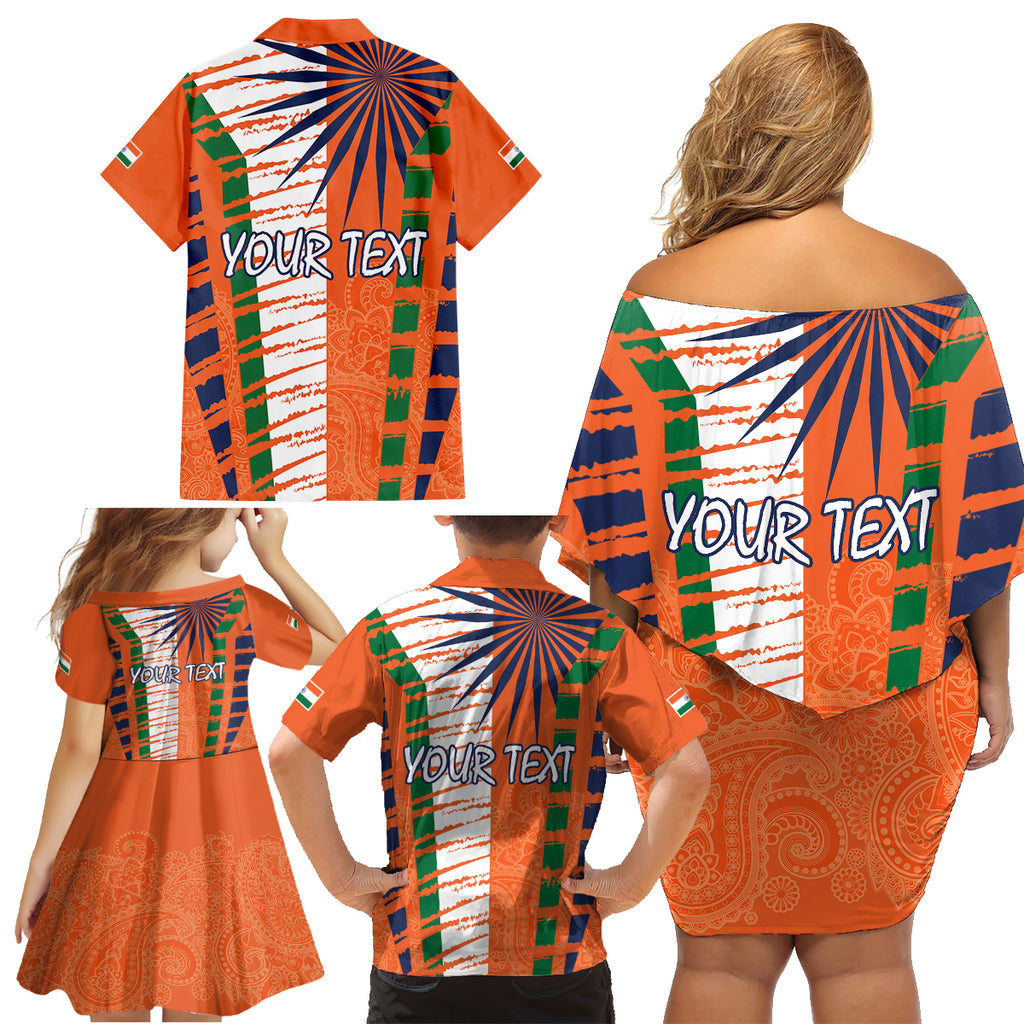 personalised-india-family-matching-off-shoulder-short-dress-and-hawaiian-shirt-raising-sun-indian-pattern-mandala-murals
