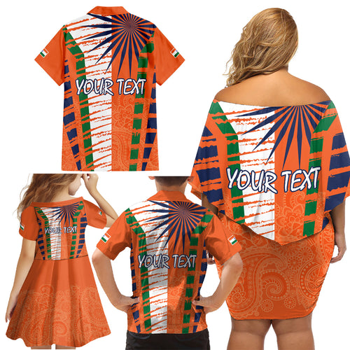 personalised-india-family-matching-off-shoulder-short-dress-and-hawaiian-shirt-raising-sun-indian-pattern-mandala-murals