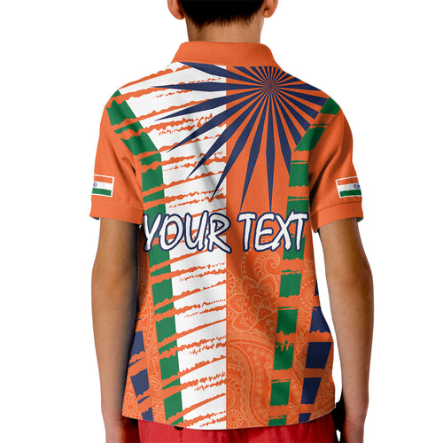 personalised-india-kid-polo-shirt-raising-sun-indian-pattern-mandala-murals
