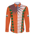 personalised-india-long-sleeve-button-shirt-raising-sun-indian-pattern-mandala-murals