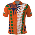 personalised-india-polo-shirt-raising-sun-indian-pattern-mandala-murals