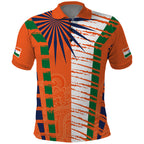 personalised-india-polo-shirt-raising-sun-indian-pattern-mandala-murals