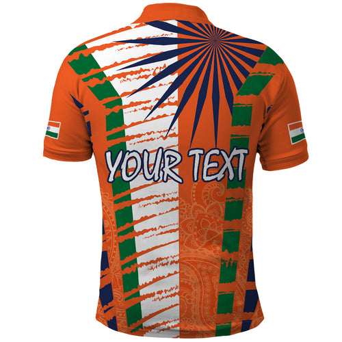 personalised-india-polo-shirt-raising-sun-indian-pattern-mandala-murals