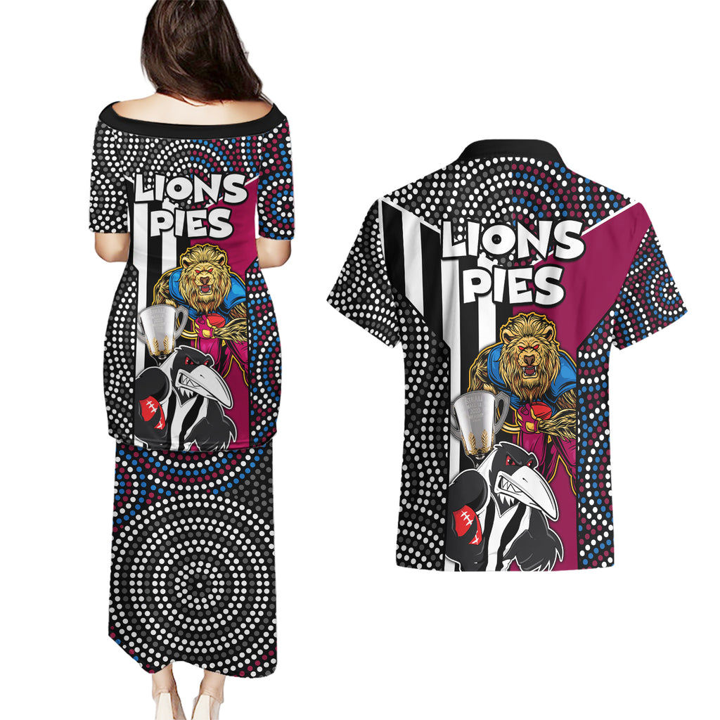 afl-magpies-combine-lions-couples-matching-puletasi-dress-and-hawaiian-shirt-together-go-champions-2023