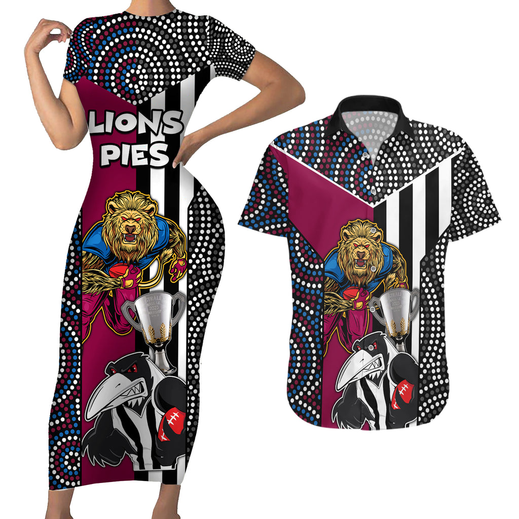 afl-magpies-combine-lions-couples-matching-short-sleeve-bodycon-dress-and-hawaiian-shirt-together-go-champions-2023