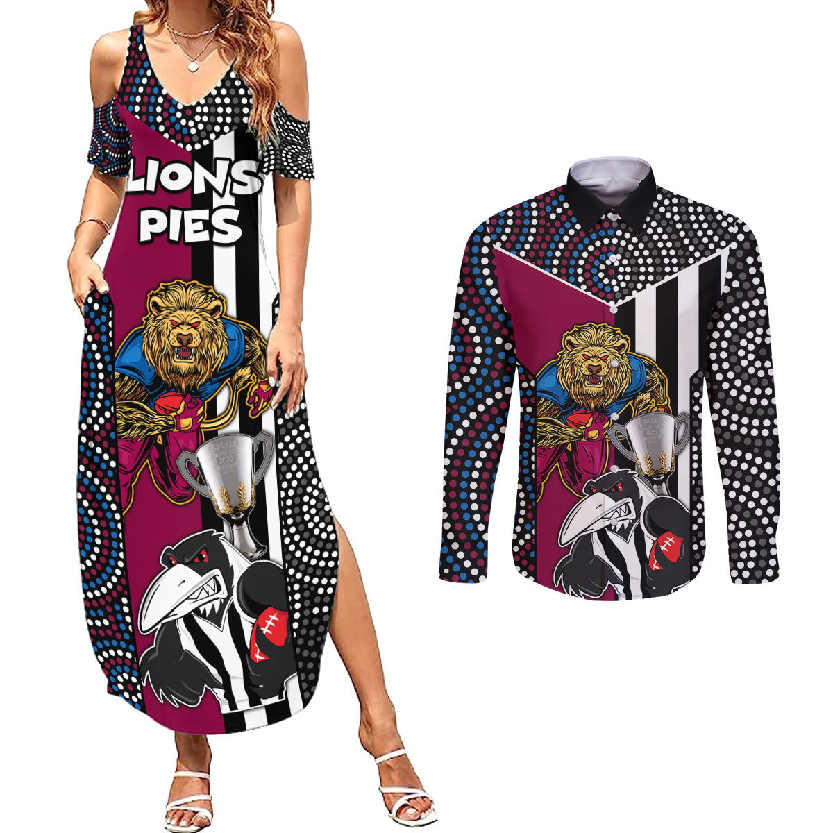 afl-magpies-combine-lions-couples-matching-summer-maxi-dress-and-long-sleeve-button-shirts-together-go-champions-2023