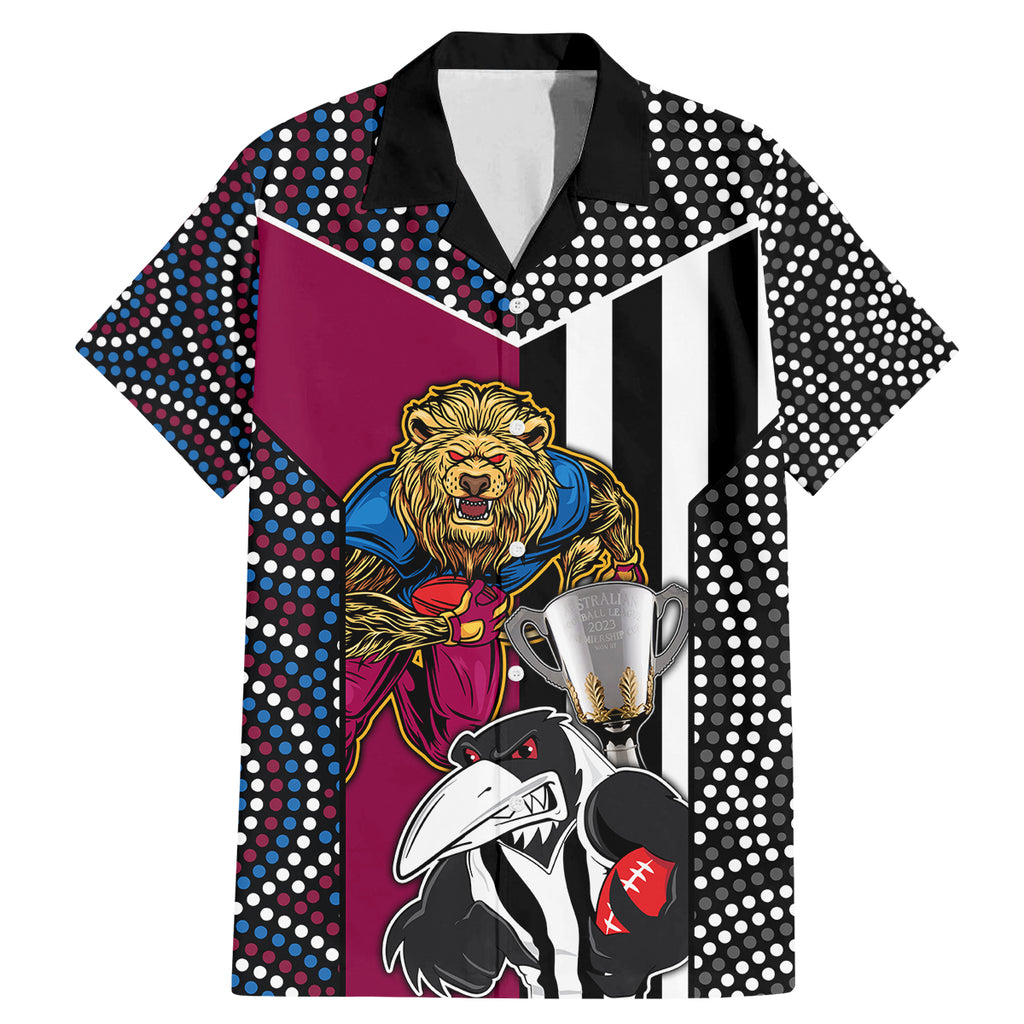 afl-magpies-combine-lions-family-matching-mermaid-dress-and-hawaiian-shirt-together-go-champions-2023