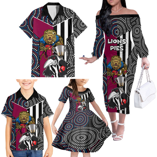 afl-magpies-combine-lions-family-matching-off-shoulder-long-sleeve-dress-and-hawaiian-shirt-together-go-champions-2023