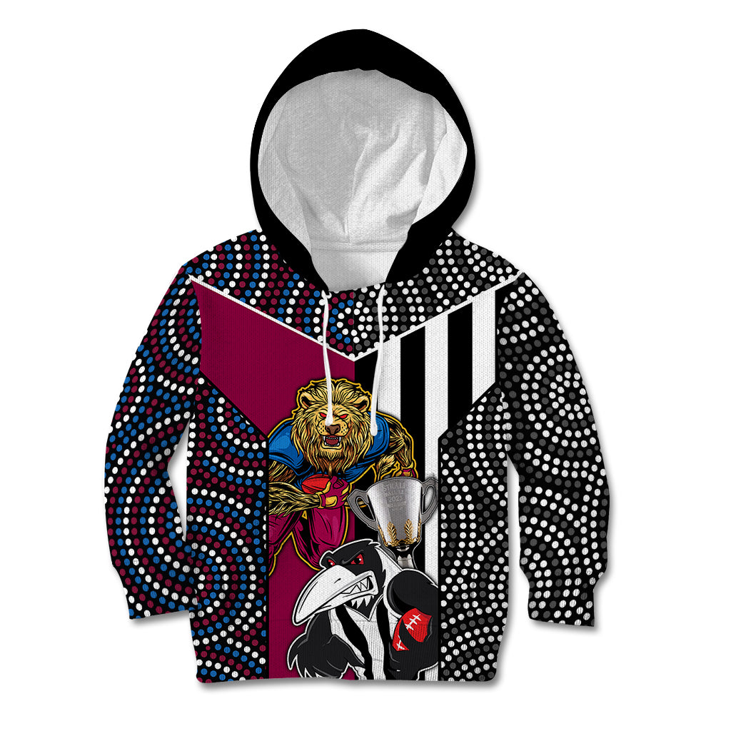 afl-magpies-combine-lions-kid-hoodie-together-go-champions-2023