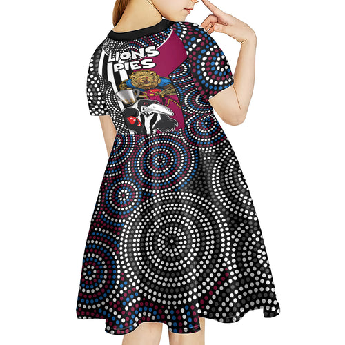 afl-magpies-combine-lions-kid-short-sleeve-dress-together-go-champions-2023