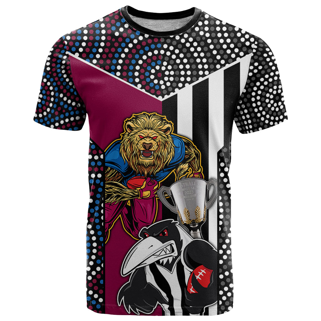 afl-magpies-combine-lions-t-shirt-together-go-champions-2023