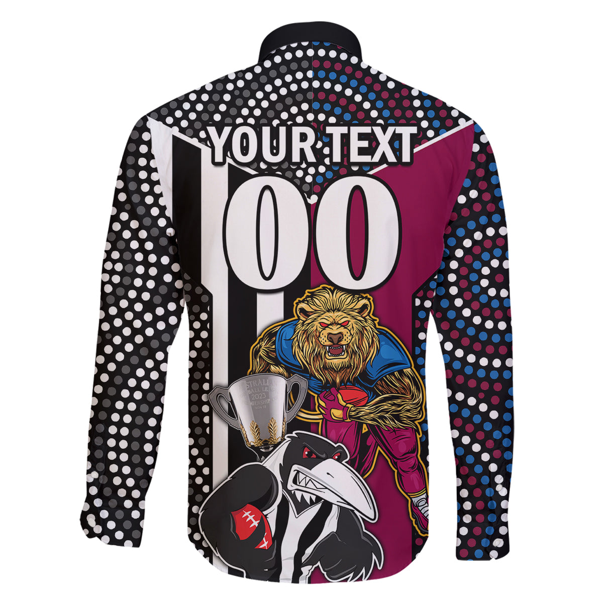 custom-afl-magpies-combine-lions-family-matching-off-shoulder-maxi-dress-and-hawaiian-shirt-together-go-champions-2023