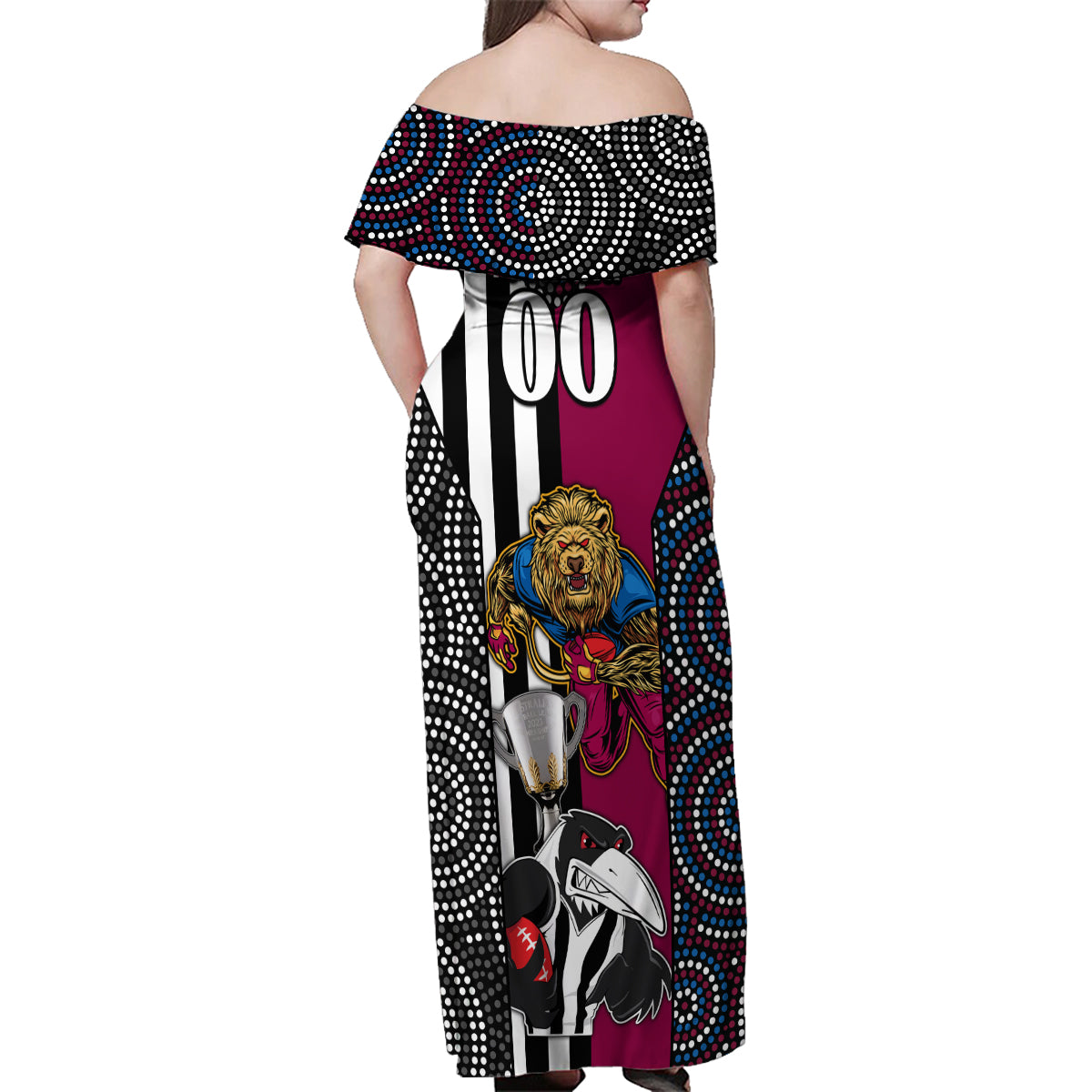 custom-afl-magpies-combine-lions-family-matching-off-shoulder-maxi-dress-and-hawaiian-shirt-together-go-champions-2023