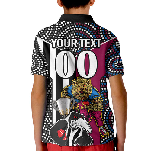 custom-afl-magpies-combine-lions-kid-polo-shirt-together-go-champions-2023