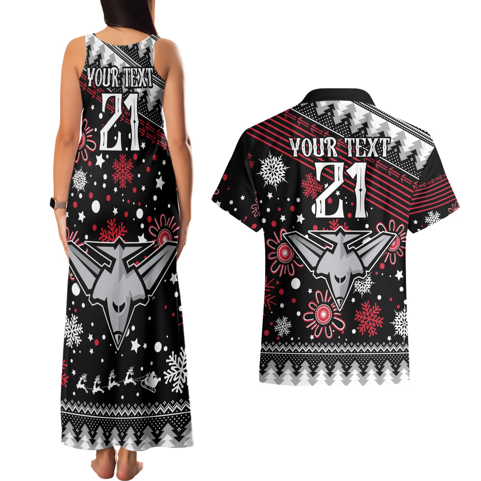 custom-bombers-football-couples-matching-tank-maxi-dress-and-hawaiian-shirt-christmas-vibe-2023