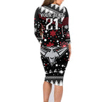 custom-bombers-football-family-matching-long-sleeve-bodycon-dress-and-hawaiian-shirt-christmas-vibe-2023