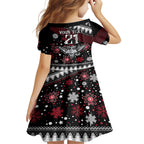 custom-bombers-football-family-matching-short-sleeve-bodycon-dress-and-hawaiian-shirt-christmas-vibe-2023