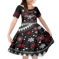 custom-bombers-football-kid-short-sleeve-dress-christmas-vibe-2023