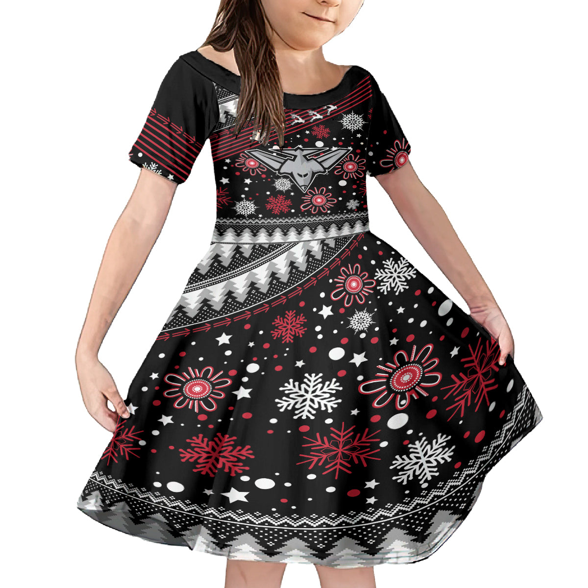custom-bombers-football-kid-short-sleeve-dress-christmas-vibe-2023