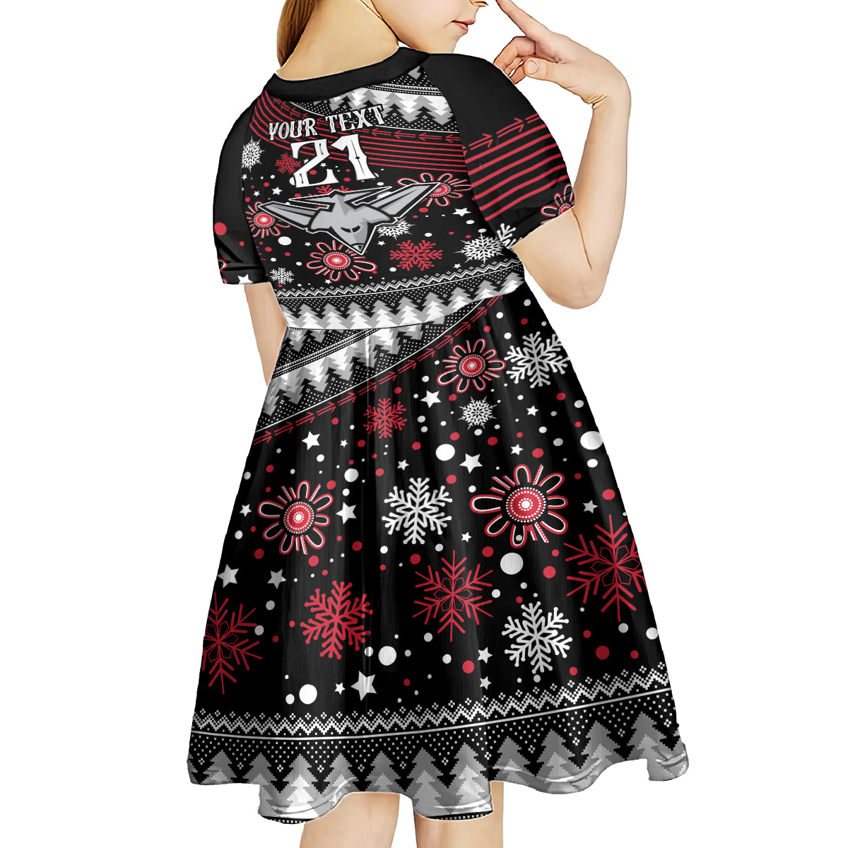 custom-bombers-football-kid-short-sleeve-dress-christmas-vibe-2023