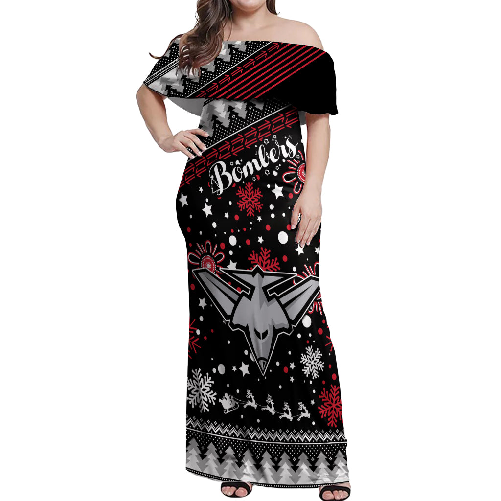 custom-bombers-football-off-shoulder-maxi-dress-christmas-vibe-2023