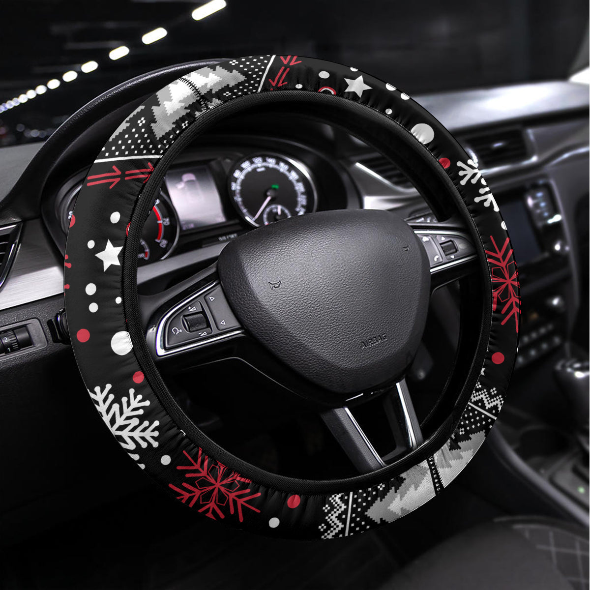 Bombers Football Steering Wheel Cover Christmas Vibe 2023