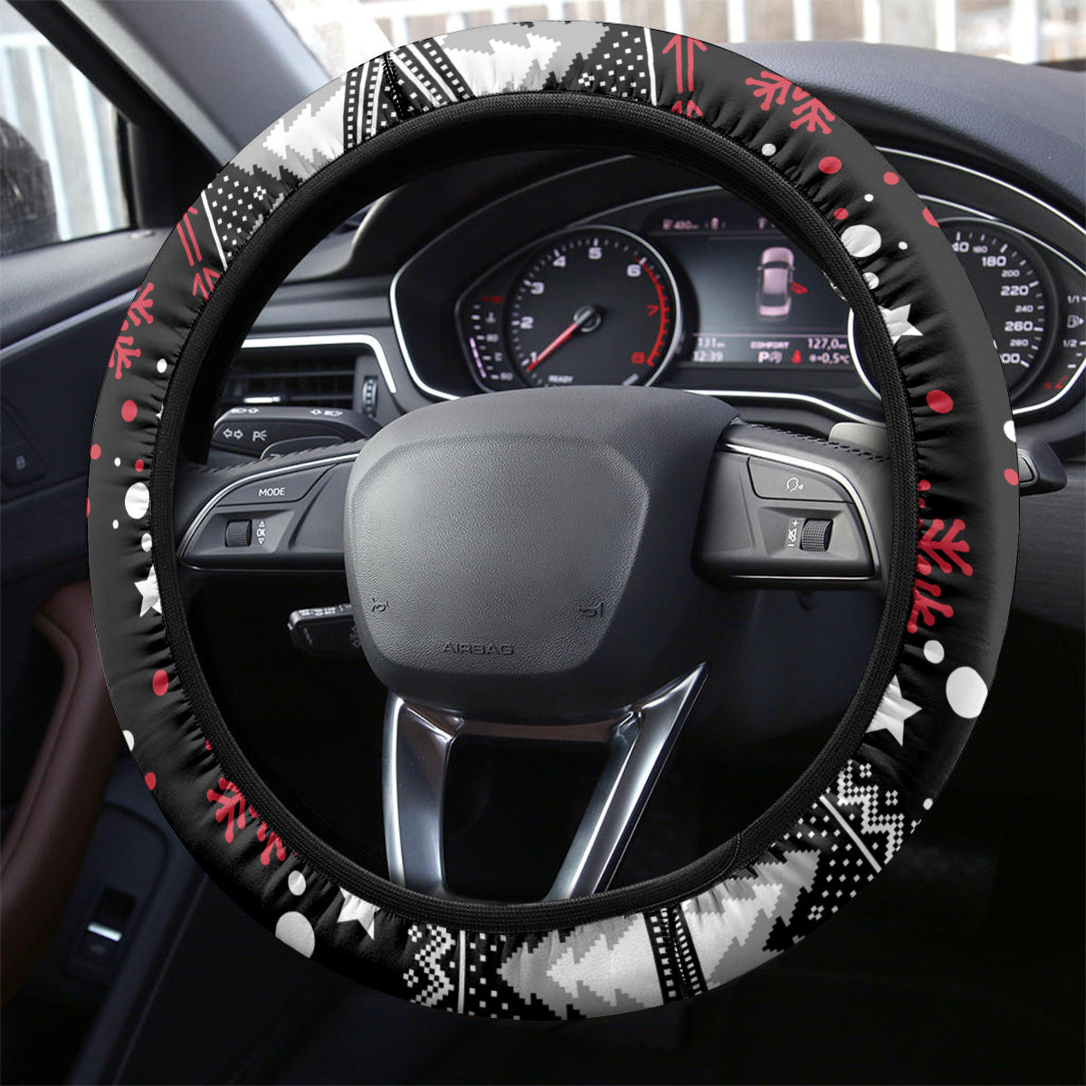 Bombers Football Steering Wheel Cover Christmas Vibe 2023
