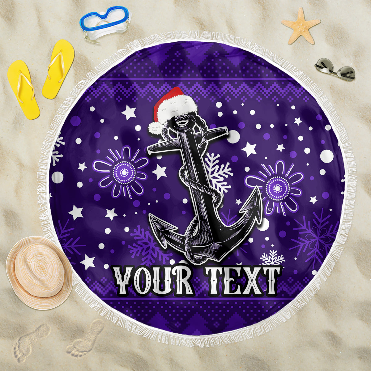 custom-fremantle-dockers-football-beach-blanket-christmas-vibe-2023
