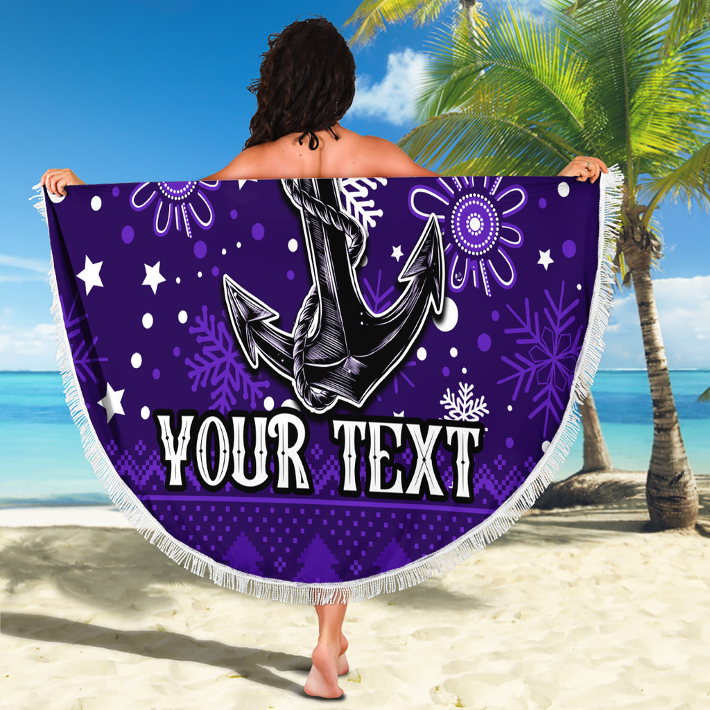 custom-fremantle-dockers-football-beach-blanket-christmas-vibe-2023